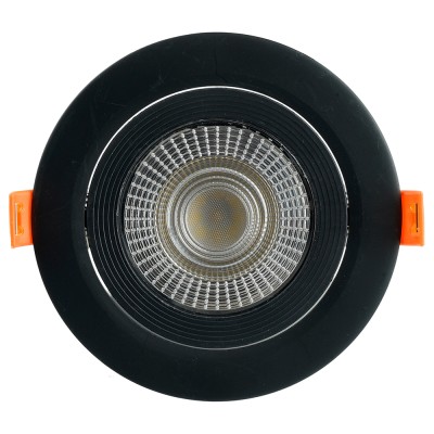 Светодиодный светильник Feron.ONE AL540 встраиваемый 12W 4000K черный "круг"