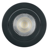 Светодиодный светильник Feron.ONE AL540 встраиваемый 12W 4000K черный "круг"
