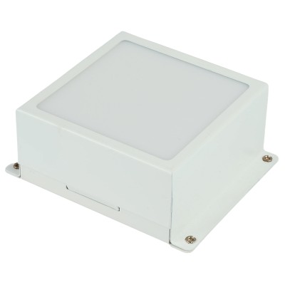 Светильник встраиваемый светодиодный, для торгового освещения (ДВО) FERON AL254, 12W 6500К (дневной), 170-265V, 960Lm, IP20, угол рассеивания 110°, цвет белый, корпус сталь, рассеиватель пластик, 89*89*40 мм, монтажн.отв. 90*90 мм.