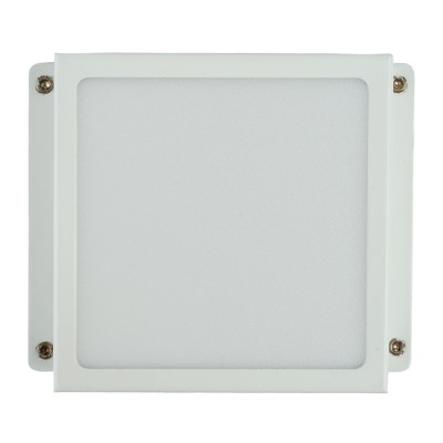 Светильник встраиваемый светодиодный, для торгового освещения (ДВО) FERON AL254, 12W 6500К (дневной), 170-265V, 960Lm, IP20, угол рассеивания 110°, цвет белый, корпус сталь, рассеиватель пластик, 89*89*40 мм, монтажн.отв. 90*90 мм.