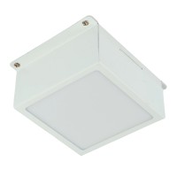 Светильник встраиваемый светодиодный, для торгового освещения (ДВО) FERON AL254, 12W 6500К (дневной), 170-265V, 960Lm, IP20, угол рассеивания 110°, цвет белый, корпус сталь, рассеиватель пластик, 89*89*40 мм, монтажн.отв. 90*90 мм.