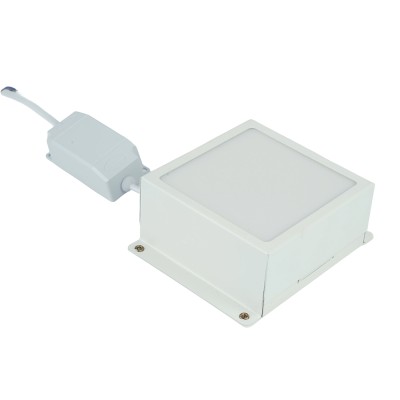 Светильник встраиваемый светодиодный, для торгового освещения (ДВО) FERON AL254, 12W 6500К (дневной), 170-265V, 960Lm, IP20, угол рассеивания 110°, цвет белый, корпус сталь, рассеиватель пластик, 89*89*40 мм, монтажн.отв. 90*90 мм.