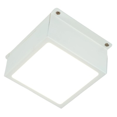 Светильник встраиваемый светодиодный, для торгового освещения (ДВО) FERON AL254, 12W 6500К (дневной), 170-265V, 960Lm, IP20, угол рассеивания 110°, цвет белый, корпус сталь, рассеиватель пластик, 89*89*40 мм, монтажн.отв. 90*90 мм.