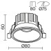 Встраиваемый светильник Technical DL058-12W-DTW-B