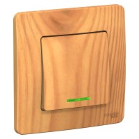 BLANCA С/У 1-клавишный ВЫКЛЮЧАТЕЛЬ (сх.1) с подсветкой, 10А, 250В, ЯСЕНЬ BLANCA С/У 1-клавишный ВЫКЛЮЧАТЕЛЬ (сх.1) с подсветкой, 10А, 250В, ЯСЕНЬ