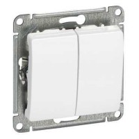 GLOSSA 2-клавишный ВЫКЛЮЧАТЕЛЬ, сх.5, 10АХ, механизм, БЕЛЫЙ GLOSSA 2-клавишный ВЫКЛЮЧАТЕЛЬ, сх.5, 10АХ, механизм, БЕЛЫЙ