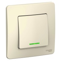 BLANCA С/У 1-клавишный ВЫКЛЮЧАТЕЛЬ (сх.1) с подсветкой, 10А, 250В, МОЛОЧНЫЙ BLANCA С/У 1-клавишный ВЫКЛЮЧАТЕЛЬ (сх.1) с подсветкой, 10А, 250В, МОЛОЧНЫЙ