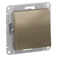 Переключатель 1-клавишный Schneider Electric AtlasDesign ATN000561 Шампань