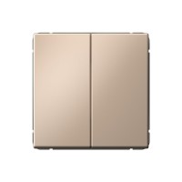 ARTGALLERY 2-клавишный ПЕРЕКЛЮЧАТЕЛЬ, 10АХ, механизм, быстрозажим. клем., ПЕСОЧНЫЙ