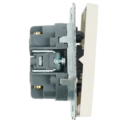 Переключатель перекрестный 2-клавишный (механизм), STEKKER, 250В, 10А, серия Эмили, RSW10-5111-08, кашемир, soft touch 50165