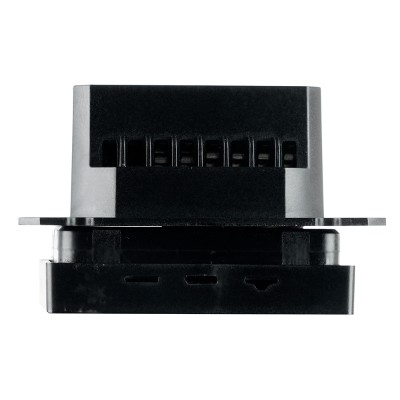 Терморегулятор сенсорный STEKKER GLS00-7119-05, серия Катрин, с подсветкой (белый), тип установки - скрытый, размер изделия 71*71*46мм., цвет черный, материал изделия ABS пластик, латунь. Номинальное напряжение 250 , номинальный ток 16А, IP20