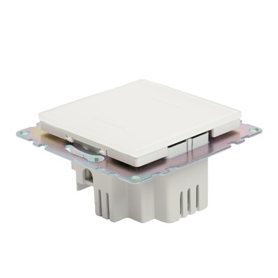 Выключатель 2-клавишный сенсорный (механизм) 250В, 5А, серия Катрин, белый 50275