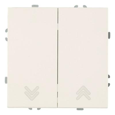 Выключатель 2-клавишный самовозвратный (механизм), STEKKER. 250В, 10А, серия Эмили, RSW10-5113-01, белый фарфор, soft touch 50325