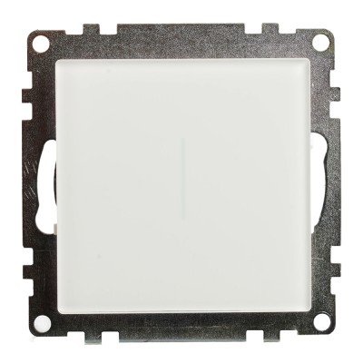 Выключатель 1-клавишный сенсорный (механизм) 250В, 2,5А, серия Катрин, белый 50274