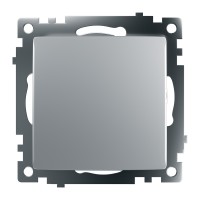 Переключатель перекрестный 1-клавишный (механизм), STEKKER GLS10-7110-03, 250V, 10А, серия Катрин, серебро 49178 Переключатель перекрестный 1-клавишный (механизм), STEKKER GLS10-7110-03, 250V, 10А, серия Катрин, серебро 49178