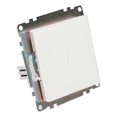 Выключатель 1-клавишный сенсорный (механизм) 250В, 2,5А, серия Катрин, белый 50274