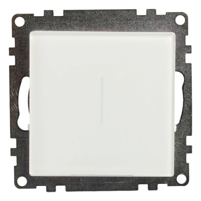 Выключатель 1-клавишный сенсорный (механизм) 250В, 2,5А, серия Катрин, белый 50274