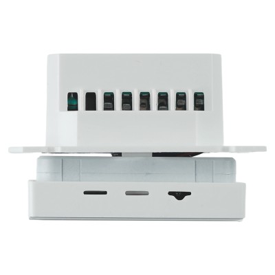 Терморегулятор сенсорный STEKKER GLS00-7119-01, серия Катрин, с подсветкой (белый), тип установки - скрытый, размер изделия 71*71*46мм., цвет белый, материал изделия ABS пластик, латунь. Номинальное напряжение 250 , номинальный ток 16А, IP20