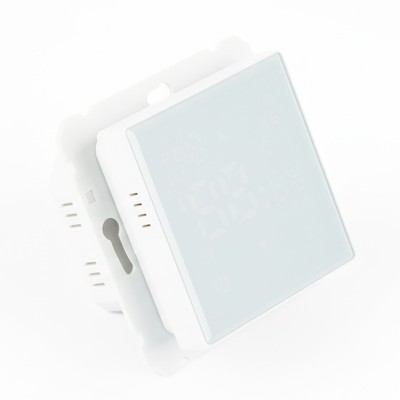 Терморегулятор сенсорный STEKKER GLS00-7119-01, серия Катрин, с подсветкой (белый), тип установки - скрытый, размер изделия 71*71*46мм., цвет белый, материал изделия ABS пластик, латунь. Номинальное напряжение 250 , номинальный ток 16А, IP20