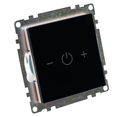 Выключатель диммирующий сенсорный (механизм) 250В, 150W, серия Катрин, черный 50277