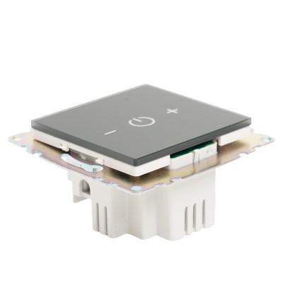 Выключатель диммирующий сенсорный (механизм) 250В, 150W, серия Катрин, черный 50277