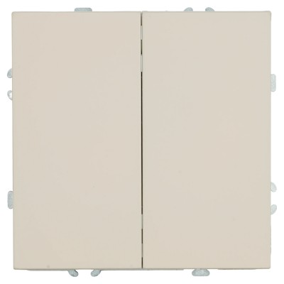 Переключатель 2-клавишный (механизм), STEKKER, 250В, 10А, серия Эмили, RSW10-5107-08, кашемир, soft touch 49895