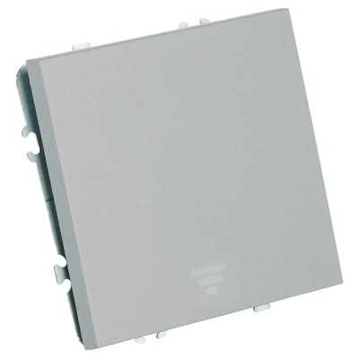 Выключатель 1-клавишный самовозвратный (механизм), STEKKER, 250В, 10А, серия Эмили, RSW10-5112-10, платиново-серый, soft touch 50328