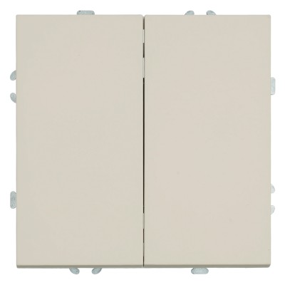 Выключатель 2-клавишный (механизм), STEKKER, 250В, 10А, серия Эмили, RSW10-5104-08, кашемир, soft touch 49892