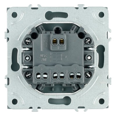 Выключатель 3-клавишный (механизм), STEKKER, 250В, 10А, серия Эмили, RSW10-5108-09, антрацит, soft touch 49922