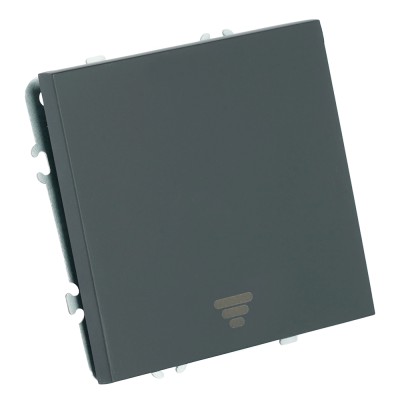 Выключатель 1-клавишный самовозвратный (механизм), STEKKER, 250В, 10А, серия Эмили, RSW10-5112-05, черный уголь, soft touch 50326