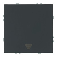 Выключатель 1-клавишный самовозвратный (механизм), STEKKER, 250В, 10А, серия Эмили, RSW10-5112-05, черный уголь, soft touch 50326