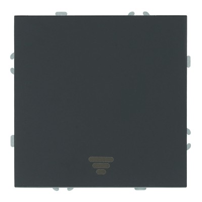 Выключатель 1-клавишный самовозвратный (механизм), STEKKER, 250В, 10А, серия Эмили, RSW10-5112-05, черный уголь, soft touch 50326