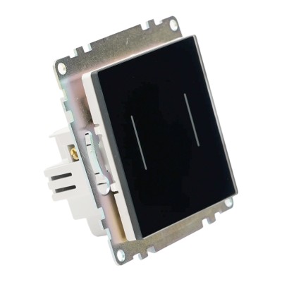 Выключатель 2-клавишный сенсорный (механизм) 250В, 5А, серия Катрин, черный 50273