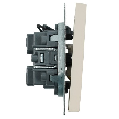 Выключатель 1-клавишный c индикатором (механизм), STEKKER, 250В, 10А, серия Эмили, RSW10-5101-08, кашемир, soft touch 49889