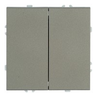 Переключатель перекрестный 2-клавишный (механизм), STEKKER, 250В, 10А, серия Эмили, RSW10-5111-09, антрацит, soft touch 50164