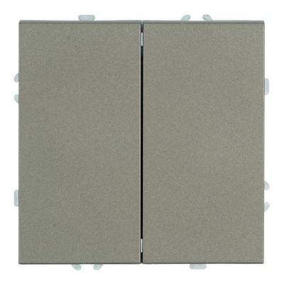 Переключатель перекрестный 2-клавишный (механизм), STEKKER, 250В, 10А, серия Эмили, RSW10-5111-09, антрацит, soft touch 50164