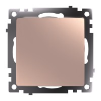 Переключатель перекрестный 1-клавишный (механизм), STEKKER GLS10-7110-02, 250V, 10А, серия Катрин, шампань 49179 Переключатель перекрестный 1-клавишный (механизм), STEKKER GLS10-7110-02, 250V, 10А, серия Катрин, шампань 49179