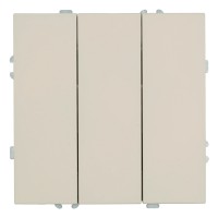 Выключатель 3-клавишный (механизм), STEKKER, 250В, 10А, серия Эмили, RSW10-5108-08, кашемир, soft touch 49896