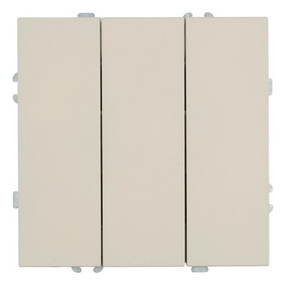 Выключатель 3-клавишный (механизм), STEKKER, 250В, 10А, серия Эмили, RSW10-5108-08, кашемир, soft touch 49896