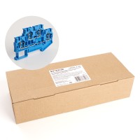 Зажим пружинный, 4-проводной проходной 2 уровня ЗНИ - 4.0 (JXB ST 4), синий STEKKER 39974 Зажим пружинный, 4-проводной проходной 2 уровня ЗНИ - 4.0 (JXB ST 4), синий STEKKER 39974