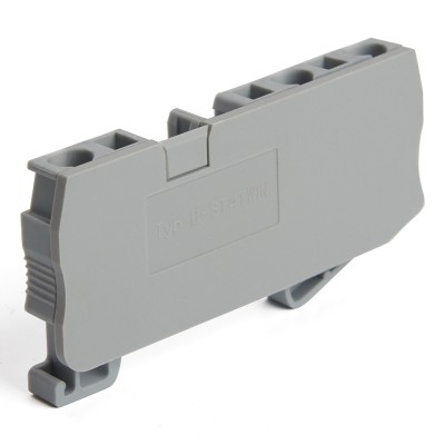 LD561-1-25 Торцевая заглушка для ЗНИ LD553 2,5 мм² (JXB ST 2,5), серый STEKKER 39985