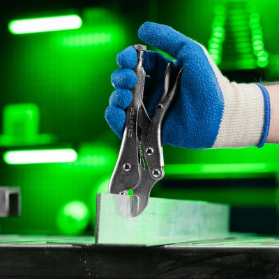 Зажим ручной, усиленный, плоский захват, 180 мм Сибртех