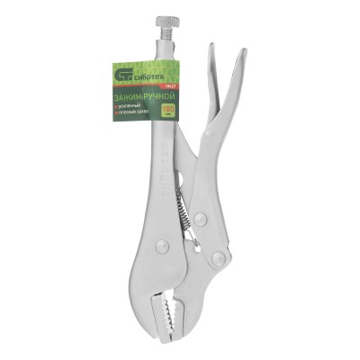 Зажим ручной, усиленный, плоский захват, 180 мм Сибртех
