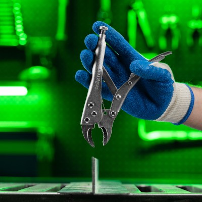 Зажим ручной, полукруглый захват, 180 мм Сибртех