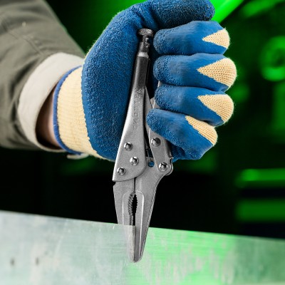 Зажим ручной, удлиненный захват, 170 мм Сибртех