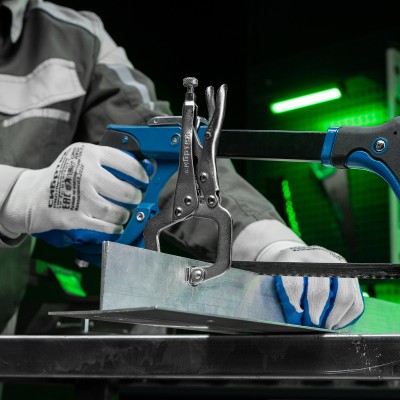 Зажим ручной, увеличенный захват, подвижные губки, 170 мм Сибртех