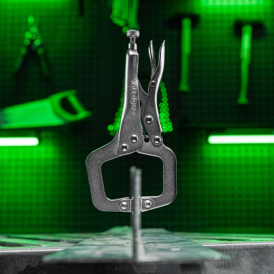 Зажим ручной, увеличенный захват, подвижные губки, 170 мм Сибртех