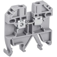 Зажим наборный изолированный (винтовой) ЗНИ - 10,0 (JXB10), серый, STEKKER 39357