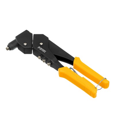 Заклепочник ручной, 285 мм, поворотный, 0-360, заклепки 2,4-3,2-4,0-4,8 мм Denzel Заклепочник ручной, 285 мм, поворотный, 0-360, заклепки 2,4-3,2-4,0-4,8 мм Denzel